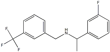 [1-(3-fluorophenyl)ethyl]({[3-(trifluoromethyl)phenyl]methyl})amine 구조식 이미지