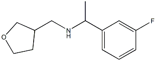 [1-(3-fluorophenyl)ethyl](oxolan-3-ylmethyl)amine Structure