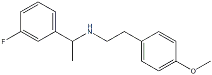 [1-(3-fluorophenyl)ethyl][2-(4-methoxyphenyl)ethyl]amine 구조식 이미지