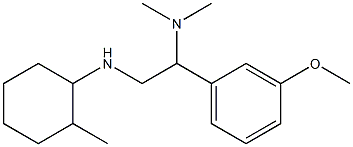 [1-(3-methoxyphenyl)-2-[(2-methylcyclohexyl)amino]ethyl]dimethylamine 구조식 이미지