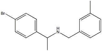 [1-(4-bromophenyl)ethyl][(3-methylphenyl)methyl]amine Structure