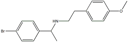 [1-(4-bromophenyl)ethyl][2-(4-methoxyphenyl)ethyl]amine Structure