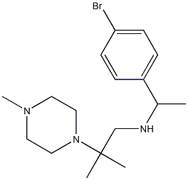 [1-(4-bromophenyl)ethyl][2-methyl-2-(4-methylpiperazin-1-yl)propyl]amine 구조식 이미지