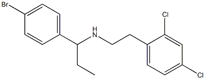 [1-(4-bromophenyl)propyl][2-(2,4-dichlorophenyl)ethyl]amine Structure