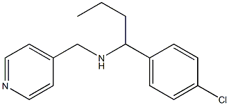 [1-(4-chlorophenyl)butyl](pyridin-4-ylmethyl)amine Structure