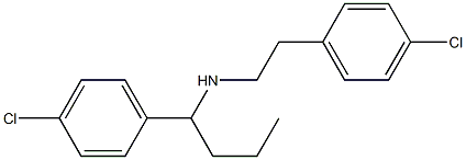 [1-(4-chlorophenyl)butyl][2-(4-chlorophenyl)ethyl]amine 구조식 이미지