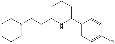 [1-(4-chlorophenyl)butyl][3-(piperidin-1-yl)propyl]amine Structure