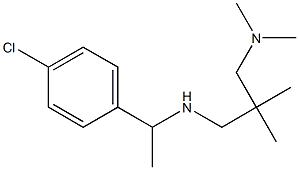 [1-(4-chlorophenyl)ethyl]({2-[(dimethylamino)methyl]-2-methylpropyl})amine Structure