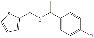 [1-(4-chlorophenyl)ethyl](thiophen-2-ylmethyl)amine Structure