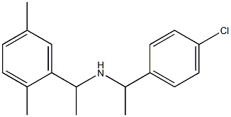 [1-(4-chlorophenyl)ethyl][1-(2,5-dimethylphenyl)ethyl]amine 구조식 이미지