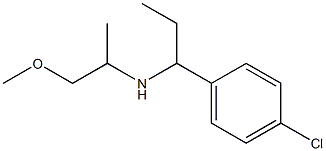 [1-(4-chlorophenyl)propyl](1-methoxypropan-2-yl)amine 구조식 이미지