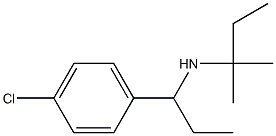 [1-(4-chlorophenyl)propyl](2-methylbutan-2-yl)amine Structure