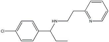 [1-(4-chlorophenyl)propyl][2-(pyridin-2-yl)ethyl]amine 구조식 이미지