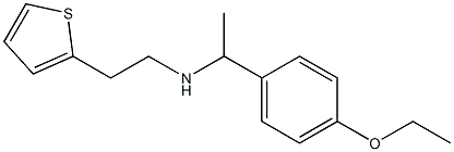 [1-(4-ethoxyphenyl)ethyl][2-(thiophen-2-yl)ethyl]amine Structure