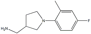 [1-(4-fluoro-2-methylphenyl)pyrrolidin-3-yl]methylamine Structure