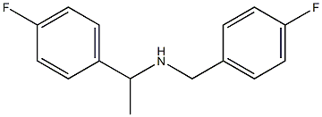 [1-(4-fluorophenyl)ethyl][(4-fluorophenyl)methyl]amine Structure