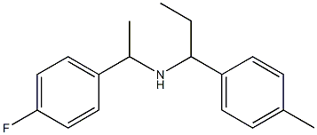 [1-(4-fluorophenyl)ethyl][1-(4-methylphenyl)propyl]amine 구조식 이미지