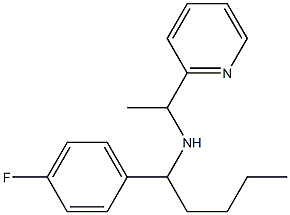 [1-(4-fluorophenyl)pentyl][1-(pyridin-2-yl)ethyl]amine 구조식 이미지