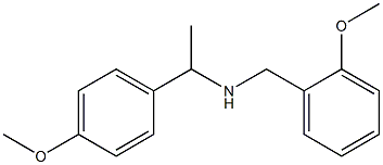 [1-(4-methoxyphenyl)ethyl][(2-methoxyphenyl)methyl]amine Structure