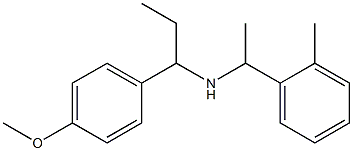 [1-(4-methoxyphenyl)propyl][1-(2-methylphenyl)ethyl]amine Structure