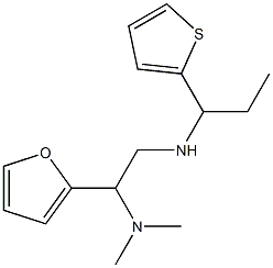 [2-(dimethylamino)-2-(furan-2-yl)ethyl][1-(thiophen-2-yl)propyl]amine Structure