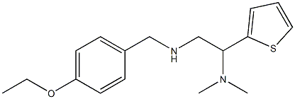 [2-(dimethylamino)-2-(thiophen-2-yl)ethyl][(4-ethoxyphenyl)methyl]amine Structure