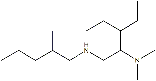 [2-(dimethylamino)-3-ethylpentyl](2-methylpentyl)amine 구조식 이미지