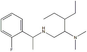 [2-(dimethylamino)-3-ethylpentyl][1-(2-fluorophenyl)ethyl]amine 구조식 이미지