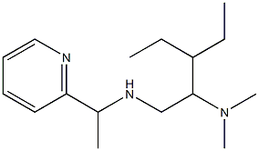 [2-(dimethylamino)-3-ethylpentyl][1-(pyridin-2-yl)ethyl]amine Structure