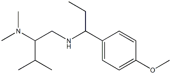 [2-(dimethylamino)-3-methylbutyl][1-(4-methoxyphenyl)propyl]amine 구조식 이미지