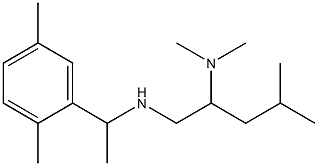 [2-(dimethylamino)-4-methylpentyl][1-(2,5-dimethylphenyl)ethyl]amine Structure