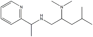 [2-(dimethylamino)-4-methylpentyl][1-(pyridin-2-yl)ethyl]amine 구조식 이미지