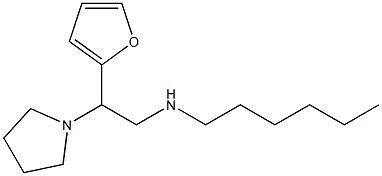 [2-(furan-2-yl)-2-(pyrrolidin-1-yl)ethyl](hexyl)amine 구조식 이미지