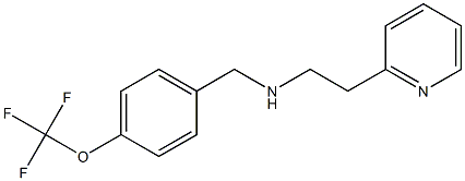 [2-(pyridin-2-yl)ethyl]({[4-(trifluoromethoxy)phenyl]methyl})amine Structure