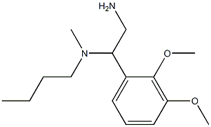 [2-amino-1-(2,3-dimethoxyphenyl)ethyl](butyl)methylamine Structure