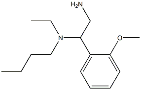 [2-amino-1-(2-methoxyphenyl)ethyl](butyl)ethylamine Structure