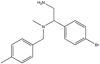 [2-amino-1-(4-bromophenyl)ethyl](methyl)[(4-methylphenyl)methyl]amine 구조식 이미지