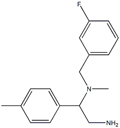 [2-amino-1-(4-methylphenyl)ethyl][(3-fluorophenyl)methyl]methylamine 구조식 이미지