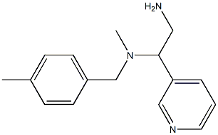 [2-amino-1-(pyridin-3-yl)ethyl](methyl)[(4-methylphenyl)methyl]amine 구조식 이미지