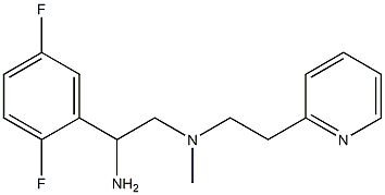 [2-amino-2-(2,5-difluorophenyl)ethyl](methyl)[2-(pyridin-2-yl)ethyl]amine 구조식 이미지