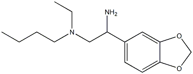 [2-amino-2-(2H-1,3-benzodioxol-5-yl)ethyl](butyl)ethylamine 구조식 이미지