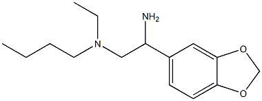 [2-amino-2-(2H-1,3-benzodioxol-5-yl)ethyl](butyl)ethylamine Structure