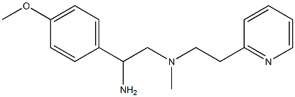 [2-amino-2-(4-methoxyphenyl)ethyl](methyl)[2-(pyridin-2-yl)ethyl]amine 구조식 이미지