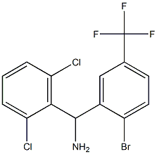 [2-bromo-5-(trifluoromethyl)phenyl](2,6-dichlorophenyl)methanamine 구조식 이미지