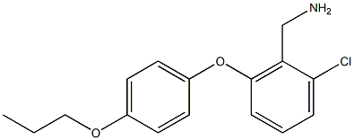 [2-chloro-6-(4-propoxyphenoxy)phenyl]methanamine 구조식 이미지