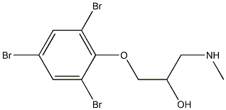 [2-hydroxy-3-(2,4,6-tribromophenoxy)propyl](methyl)amine Structure