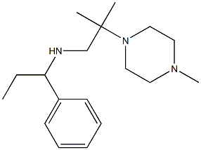 [2-methyl-2-(4-methylpiperazin-1-yl)propyl](1-phenylpropyl)amine Structure
