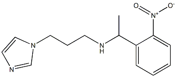 [3-(1H-imidazol-1-yl)propyl][1-(2-nitrophenyl)ethyl]amine Structure