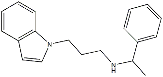 [3-(1H-indol-1-yl)propyl](1-phenylethyl)amine 구조식 이미지