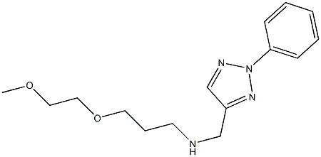 [3-(2-methoxyethoxy)propyl][(2-phenyl-2H-1,2,3-triazol-4-yl)methyl]amine Structure